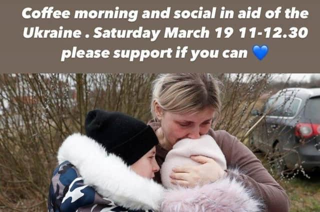 Yorkshire Centre for Wellbeing on on Duchy Road in Harrogate is asking people to donate for Ukraine.