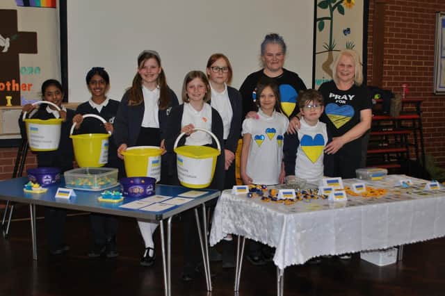 A fundraiser for Ukranian refugees held by St Roberts' Primary School in Harrogate school has proved a roaring success.