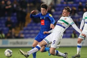 Harrogate Town looked more of a threat going forwards at Tranmere Rovers following the introduction of Calum Kavanagh, pictured, and Jack Muldoon. Pictures: Matt Kirkham
