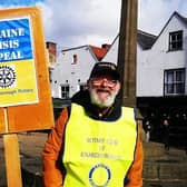 The Rotary Club of Knaresborough has been out in Knaresborough Market Place collecting donations for the Ukraine Crisis Appeal