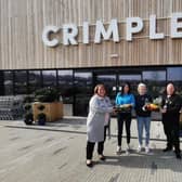 Sue Cawthray (CEO of Harrogate Neighbours), Tori Watson (Co-Founder of Crimple), Alice Watson (Business Manager at Crimple), Stephen Wilkins (Head Chef at Harrogate Neighbours) and Chris Lidgitt (Food Hall General Manager at Crimple)