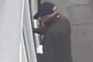 North Yorkshire Police are appealing for help to identify a suspect who is alleged to have withdrawn hundreds of pounds using stolen bank cards