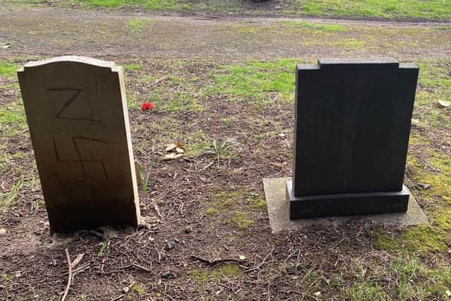 North Yorkshire Police are appealing for witnesses and information following instances of graffiti on gravestones in Ripon