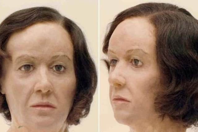 A wax model of the woman's face was sculpted in the 1980s, based on skeletal evidence, and investigators still believe this is a reasonably accurate depiction.