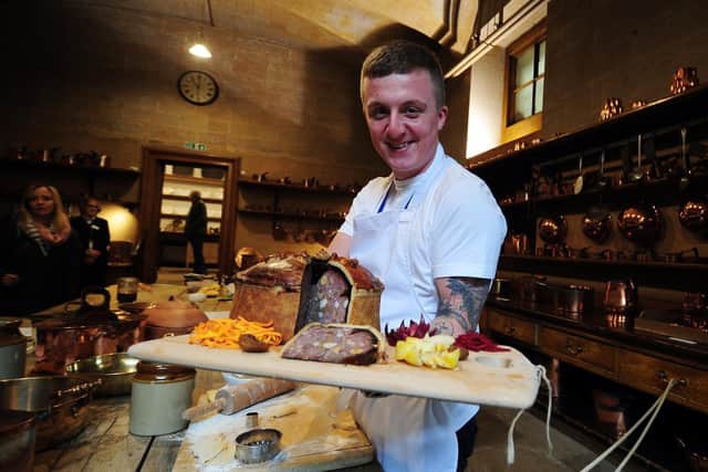 Flashback to Harrogate restaurant Samsons' executive chef Josh Whitehead when he was at Harewood Estate.