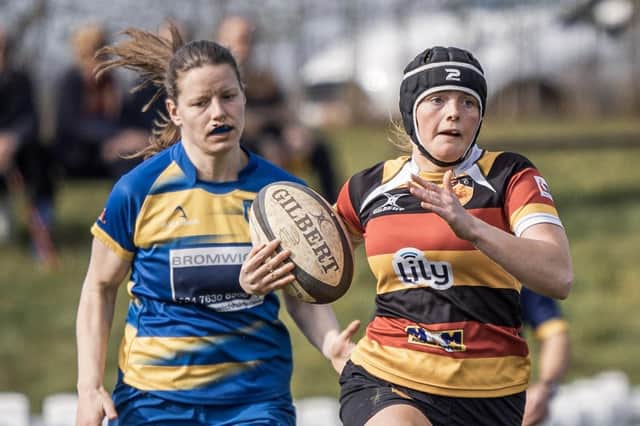 Harrogate RUFC Ladies beat Kenilworth Women 31-17 at Rudding Lane. Pictures: John Ashton