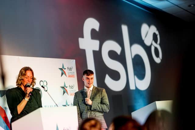 Harrogate independent firm Glawning's placement intern Nathan proving a hit at the FSB awards.