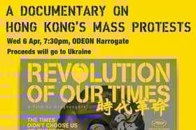 Harrogate Film Society is to present a screening of the acclaimed Revolution of our Times documentary at the Harrogate Odeon.