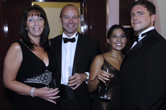 Pictured from left are Caz McMenemy, Andy McMenemy, Helena Masters and Philip