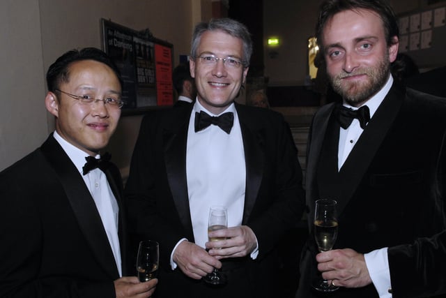 Pictured from left are Bokmun Chan, Councillor Andrew Jones and Tim FitzHigham.