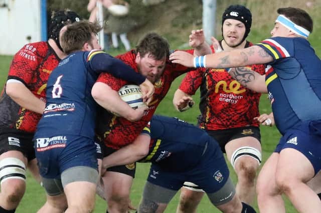 Harrogate Pythons skipper Will Butler in action during Saturday's Yorkshire Three success at Hemsworth. Picture: Submitted