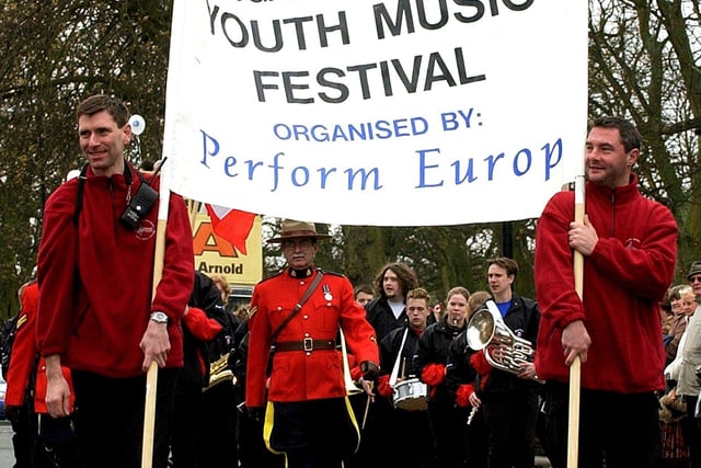 Harrogate International Youth Music Festival kicks off the Easter Parade from West Park Stray.