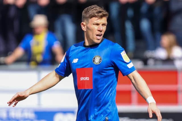 Harrogate Town midfielder Lloyd Kerry will retire from playing at the end of the 2021/22 campaign. Picture: Matt Kirkham