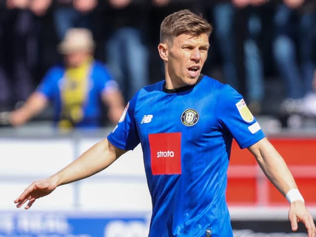 Harrogate Town midfielder Lloyd Kerry will retire from playing at the end of the 2021/22 campaign. Picture: Matt Kirkham