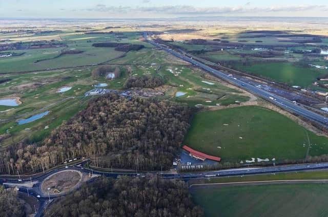 Photo: The former Flaxby Golf Course from above.