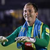 Harrogate Town goalkeeper Joe Cracknell has made just two starts and one brief substitute appearance during the 2021/22 season. Pictures: Matt Kirkham