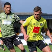 Jack Muldoon picked up an injury during Harrogate Town's 2-1 home defeat to Colchester United. Pictures: Matt Kirkham
