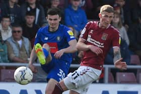 Harrogate Town went down 3-0 at Northampton Town on Easter Monday. Pictures: Matt Kirkham