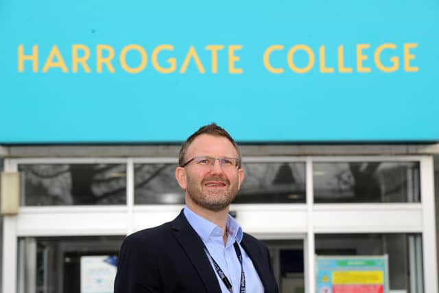 16th November 2020
Pictured Harrogate College Principal Danny Wild.
Picture Gerard Binks