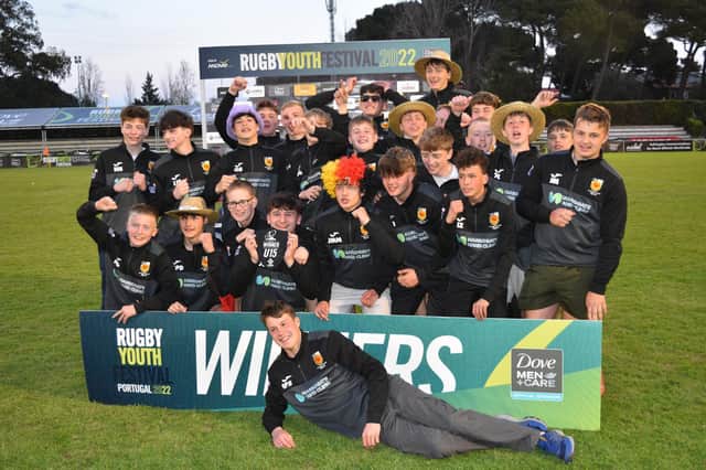 Harrogate RUFC Under-15s won the 2022 Rugby Youth Festival in Lisbon. Pictures: Andy Lambert
