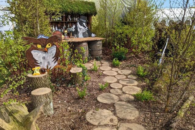 The Fat Badger have today unveiled its woodland themed beer garden which will be displayed at this weekends Harrogate Flower Show