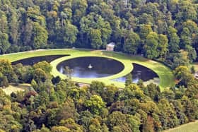 The Temple of Piety, Studley Royal water gardens, Fountains Abbey.  September 25, 2003.