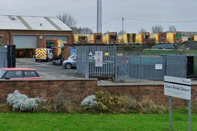 Harrogate Borough Council's Claro Road depot. Photo: Google.