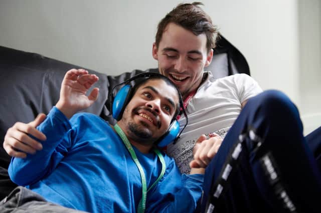 Caring roles are available at Henshaws Specialist College in Harrogate.
