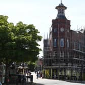 Harrogate Theatre's chief executive David Bown, said it was exciting to see the roof repair programme coming to an end - and the scaffolding come down.