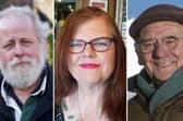 Left to right: Green party candidates Arnold Warneken, Tamsin Worrall and Bill Rigby.