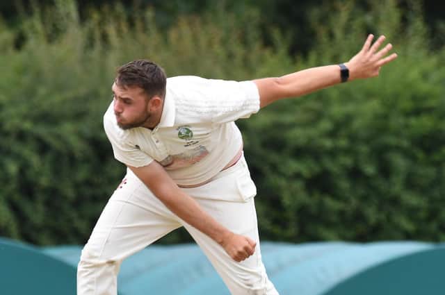 Pete Hardisty's Birstwith CC beat reigning champions Darley on the opening weekend of the 2022 Theakston Nidderdale League season. Picture: Gerard Binks
