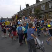 Bilton Gala parade on May Day Bank.