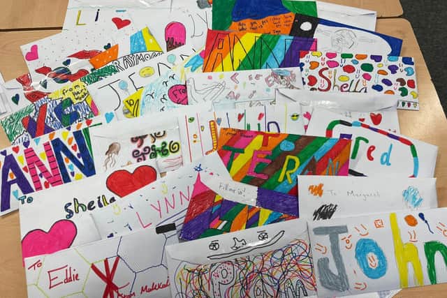Kindness packs created by school children help to build relationships with those living in care homes