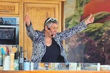 Karen at the Bishop Auckland Food Festival