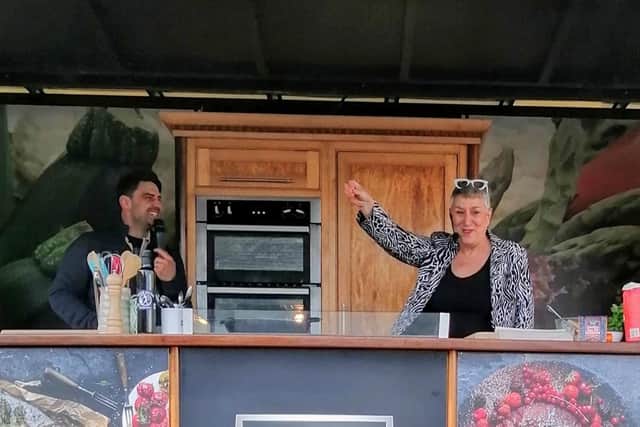 Karen at the Bishop Auckland Food Festival
