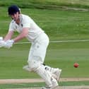 Harrogate CC 1st XI captain Will Bates in action during Saturday's home defeat to Castleford CC. Picture: Richard Bown
