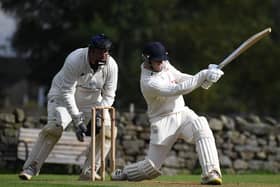 Jim Grange played some big shots as Darley CC beat Arthington in Division One of the Theakston Nidderdale League. Picture: Gerard Binks