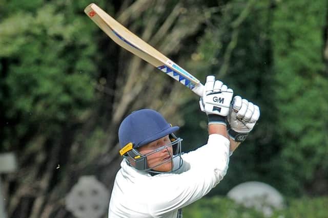 Beckwithshaw CC skipper Ben Holderness hit a half-century against Burley-in-Wharfedale. Picture: Steve Riding