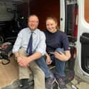 Charity mission - Andy Dennis is a staff nurse in the Intensive Care Unit at Harrogate District Hospital while his partner Tracey Hill is  a staff nurse at the Nurse Dermatology Department at York Hospital.