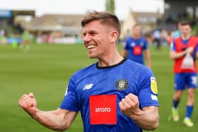 Lloyd Kerry came off the substitutes' bench to net Harrogate Town's third goal in last weekend's 3-1 win at Forest Green Rovers. Pictures: Matt Kirkham