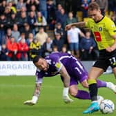 Jack Diamond squandered Harrogate Town's best chance to get on the score-sheet during Saturday's 2-0 home defeat to Sutton United. Pictures: Matt Kirkham