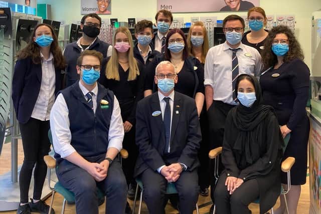 The team at Harrogate's Specsavers store is reflecting on a milestone year as it marks its 30th anniversary caring for the town's eye health