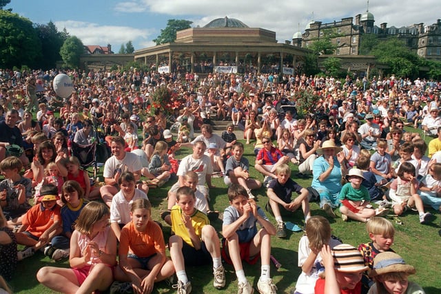 The crowds flock to Harrogate International Festival's Fiesta at Valley Gardens.