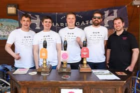The beer festival saw local breweries including Harrogate Brewing Co (pictured) and Cold Bath Brewing, Daleside, Roosters and Turning Point all joining forces.
