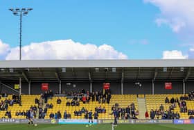 The Main Stand at Harrogate Town's EnviroVent Stadium. Picture: Matt Kirkham
