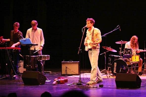 Flashback - Dan Webster on vocals at Harrogate Theatre in 2010 during his days with the brilliant band The Birdman Rallies.