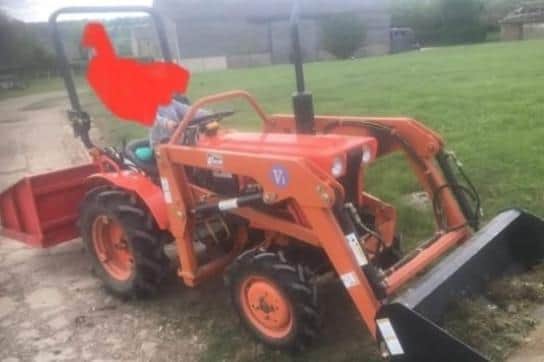 North Yorkshire Police is appealing for witnesses and information after the theft of a tractor in Weeton