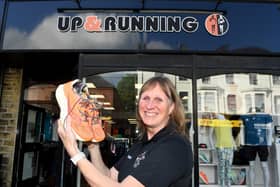Proud to be Harrogate - Gillian Macfarlane, co-founder of Harrogate’s Up & Running shop which is nationally renowned and successful.