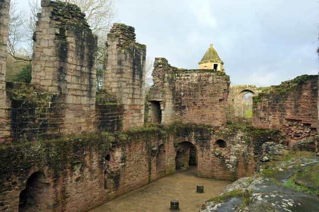 Spofforth Castle which will host a beacon lighting for the Queen's Platinum Jubilee.