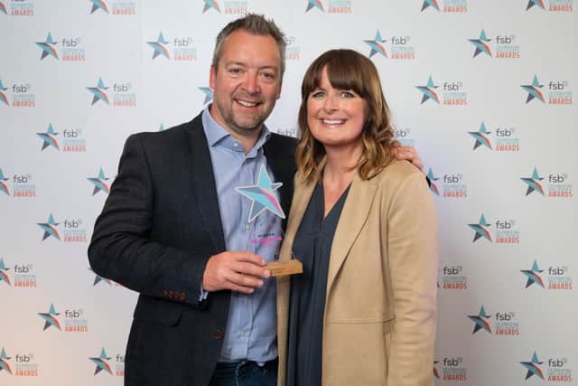 Harrogate couple James and Sarah Martin's Glawning Ltd scooped the Microbusiness of the Year award